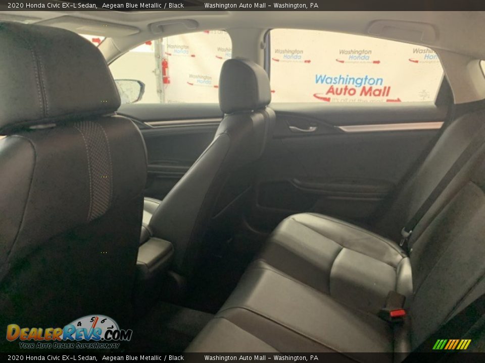 2020 Honda Civic EX-L Sedan Aegean Blue Metallic / Black Photo #30