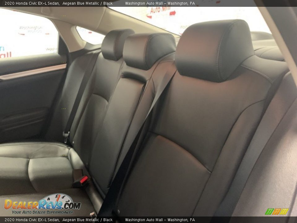 2020 Honda Civic EX-L Sedan Aegean Blue Metallic / Black Photo #31
