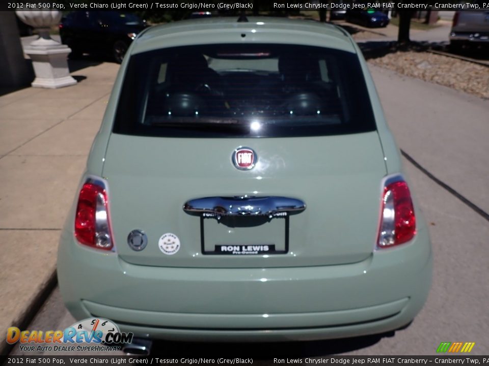 2012 Fiat 500 Pop Verde Chiaro (Light Green) / Tessuto Grigio/Nero (Grey/Black) Photo #3