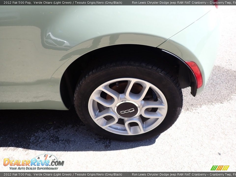 2012 Fiat 500 Pop Verde Chiaro (Light Green) / Tessuto Grigio/Nero (Grey/Black) Photo #10