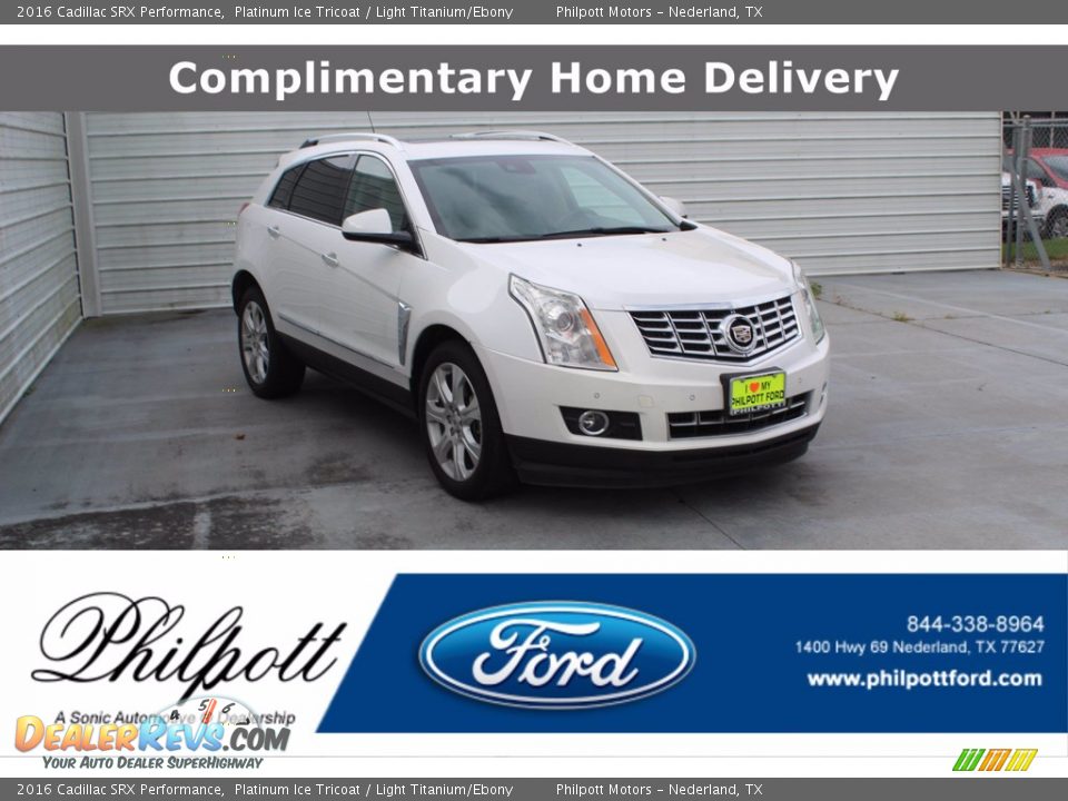 2016 Cadillac SRX Performance Platinum Ice Tricoat / Light Titanium/Ebony Photo #1