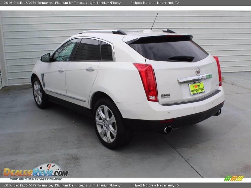 2016 Cadillac SRX Performance Platinum Ice Tricoat / Light Titanium/Ebony Photo #8