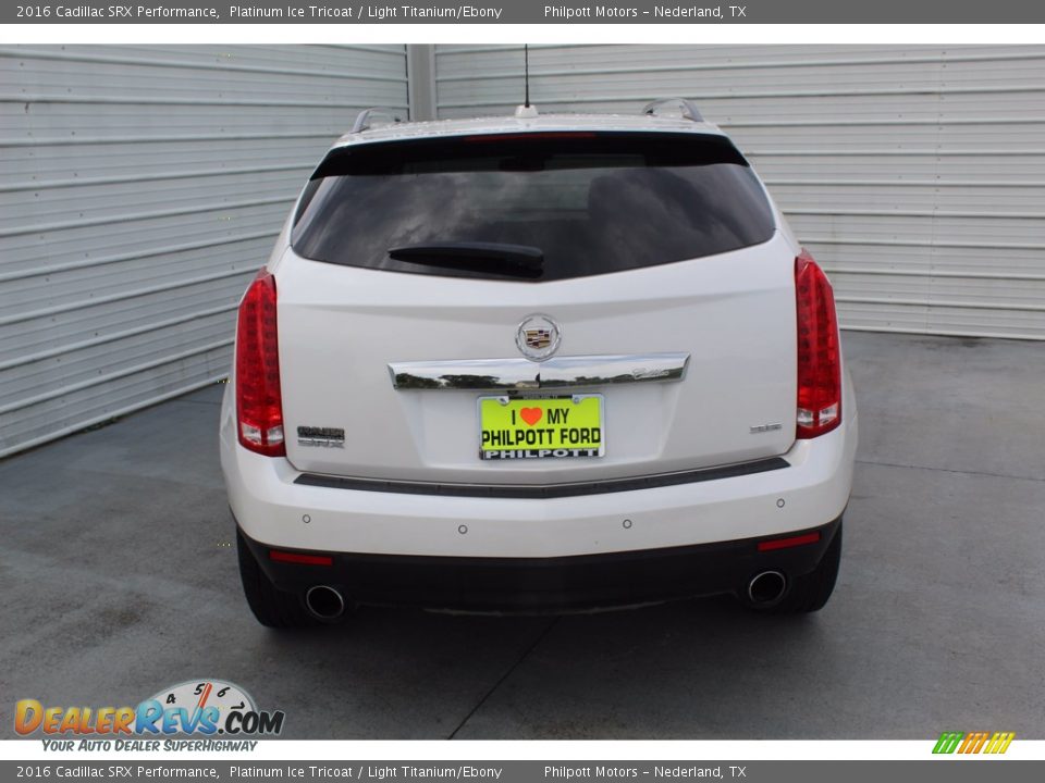 2016 Cadillac SRX Performance Platinum Ice Tricoat / Light Titanium/Ebony Photo #9