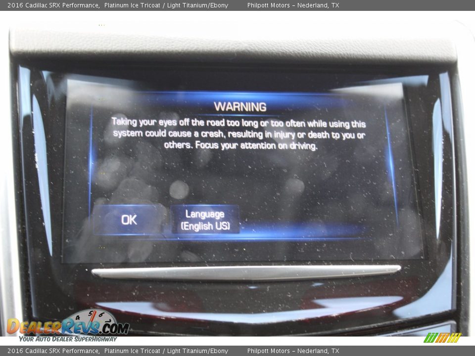 2016 Cadillac SRX Performance Platinum Ice Tricoat / Light Titanium/Ebony Photo #20