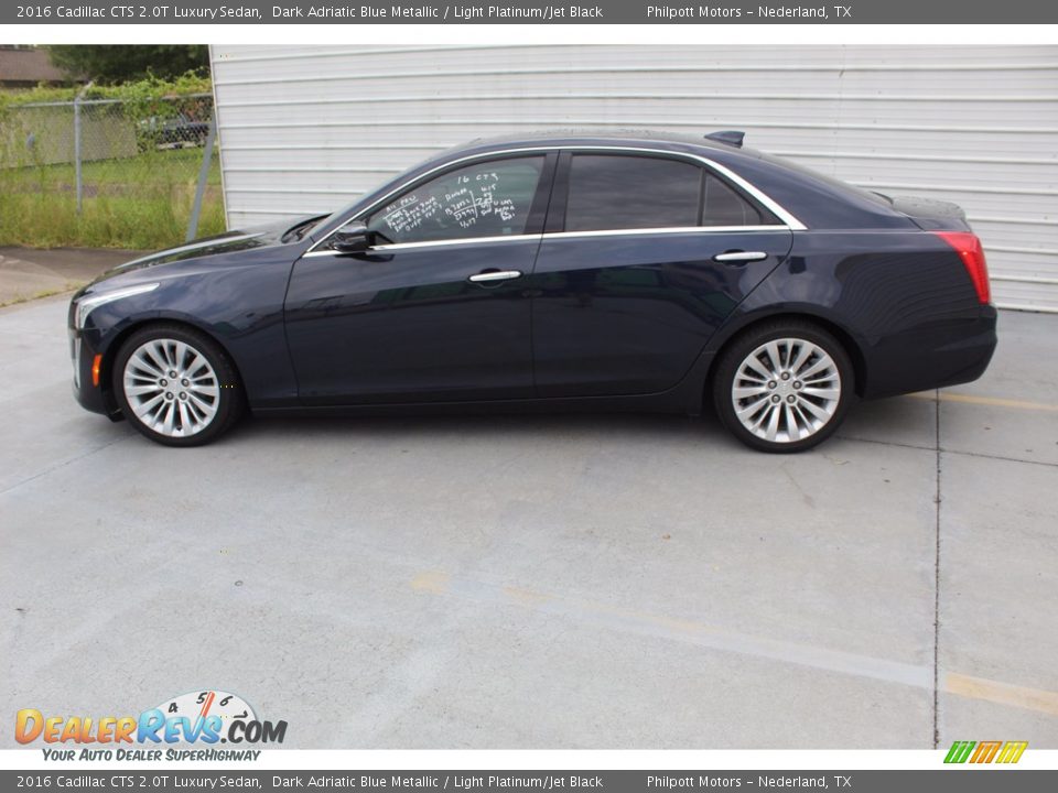 Dark Adriatic Blue Metallic 2016 Cadillac CTS 2.0T Luxury Sedan Photo #7