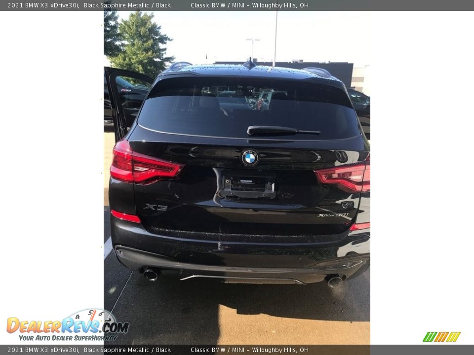 2021 BMW X3 xDrive30i Black Sapphire Metallic / Black Photo #4