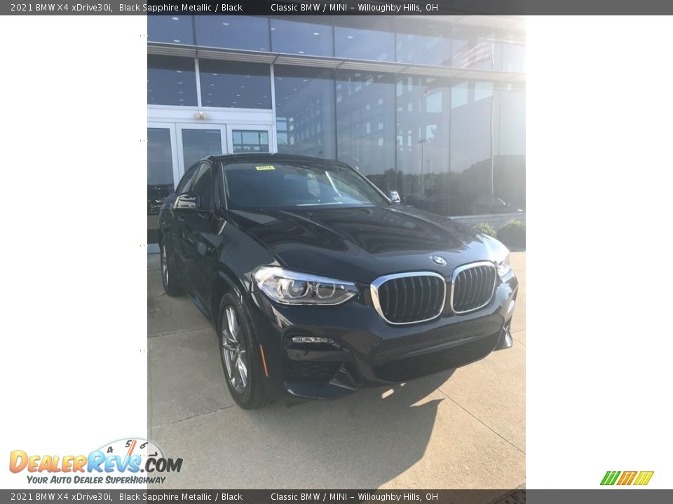 2021 BMW X4 xDrive30i Black Sapphire Metallic / Black Photo #1