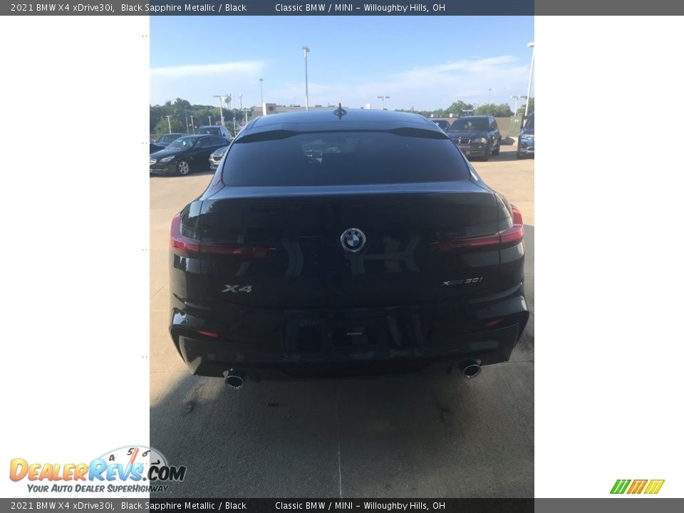 2021 BMW X4 xDrive30i Black Sapphire Metallic / Black Photo #4
