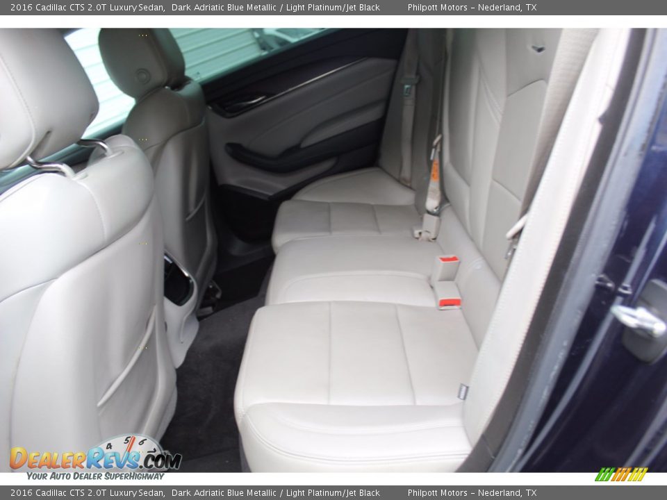 Rear Seat of 2016 Cadillac CTS 2.0T Luxury Sedan Photo #25