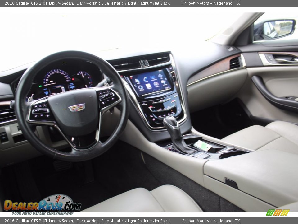 2016 Cadillac CTS 2.0T Luxury Sedan Dark Adriatic Blue Metallic / Light Platinum/Jet Black Photo #26