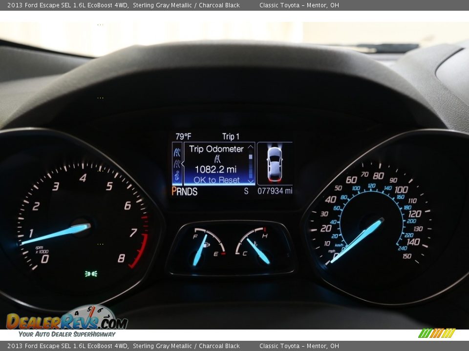 2013 Ford Escape SEL 1.6L EcoBoost 4WD Sterling Gray Metallic / Charcoal Black Photo #9
