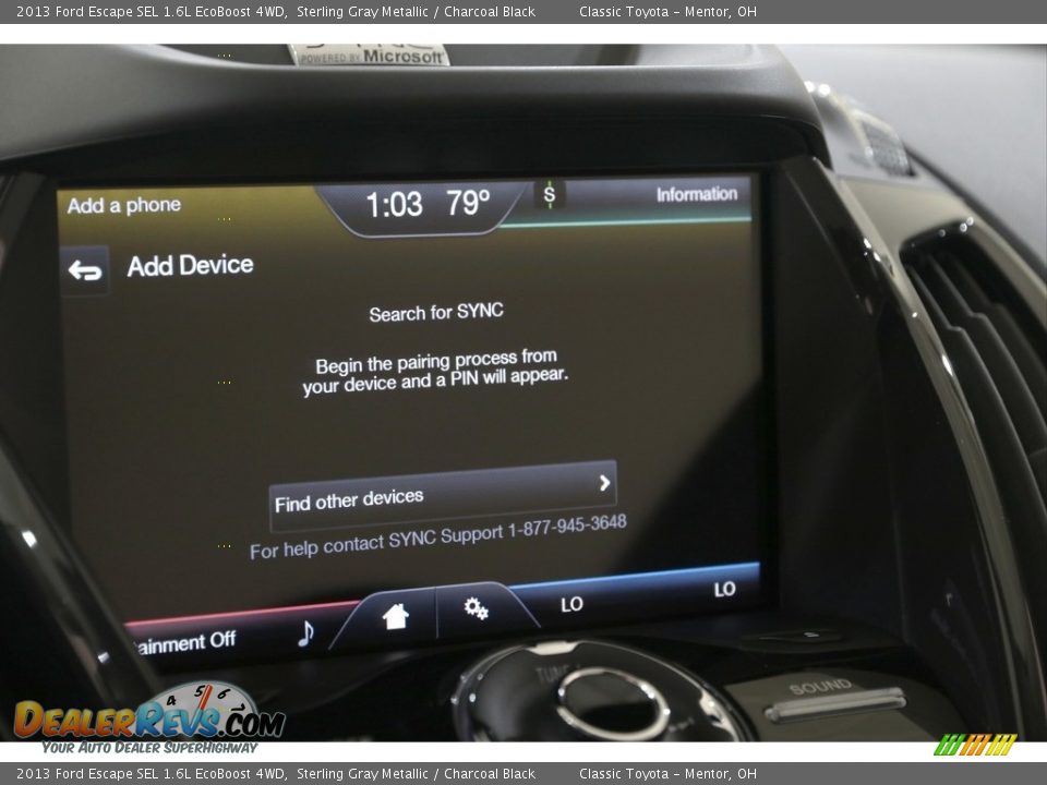 2013 Ford Escape SEL 1.6L EcoBoost 4WD Sterling Gray Metallic / Charcoal Black Photo #15