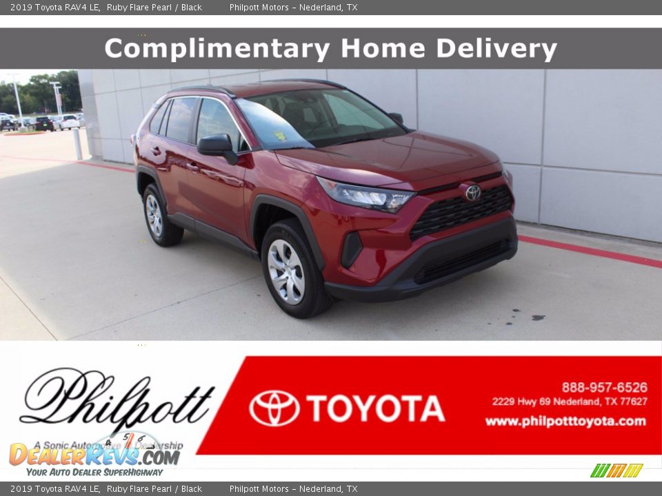 2019 Toyota RAV4 LE Ruby Flare Pearl / Black Photo #1