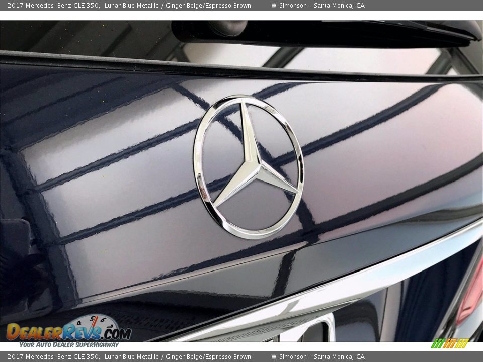 2017 Mercedes-Benz GLE 350 Lunar Blue Metallic / Ginger Beige/Espresso Brown Photo #7