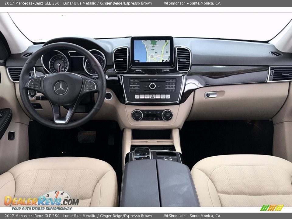 2017 Mercedes-Benz GLE 350 Lunar Blue Metallic / Ginger Beige/Espresso Brown Photo #17