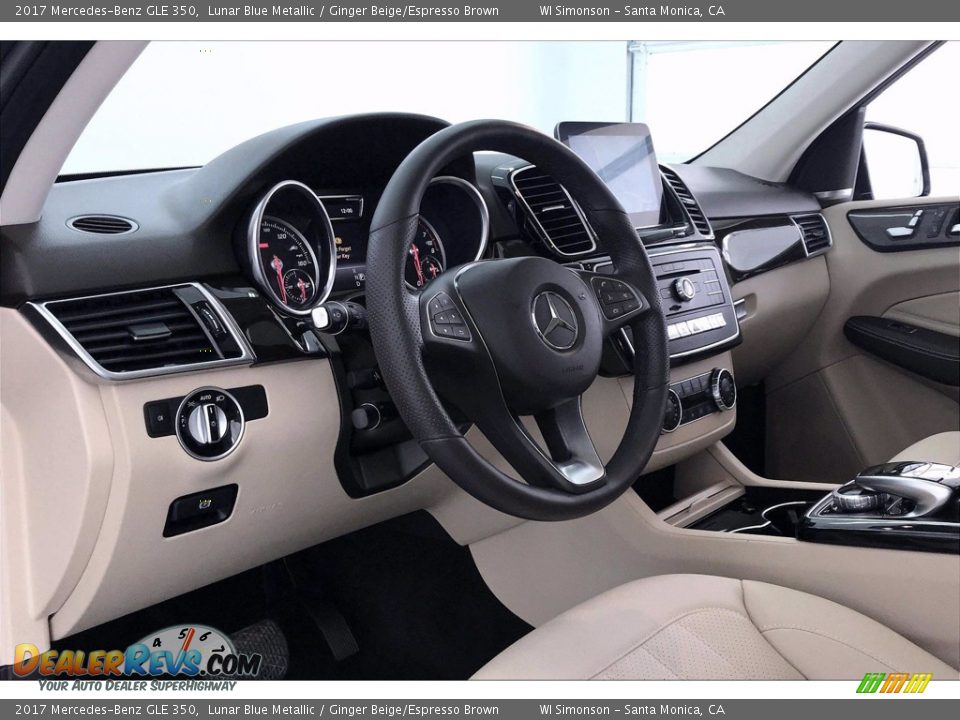 2017 Mercedes-Benz GLE 350 Lunar Blue Metallic / Ginger Beige/Espresso Brown Photo #22