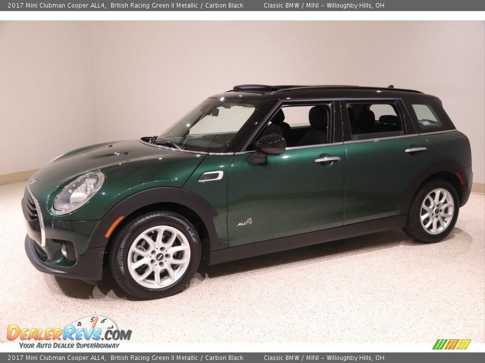 2017 Mini Clubman Cooper ALL4 British Racing Green II Metallic / Carbon Black Photo #3