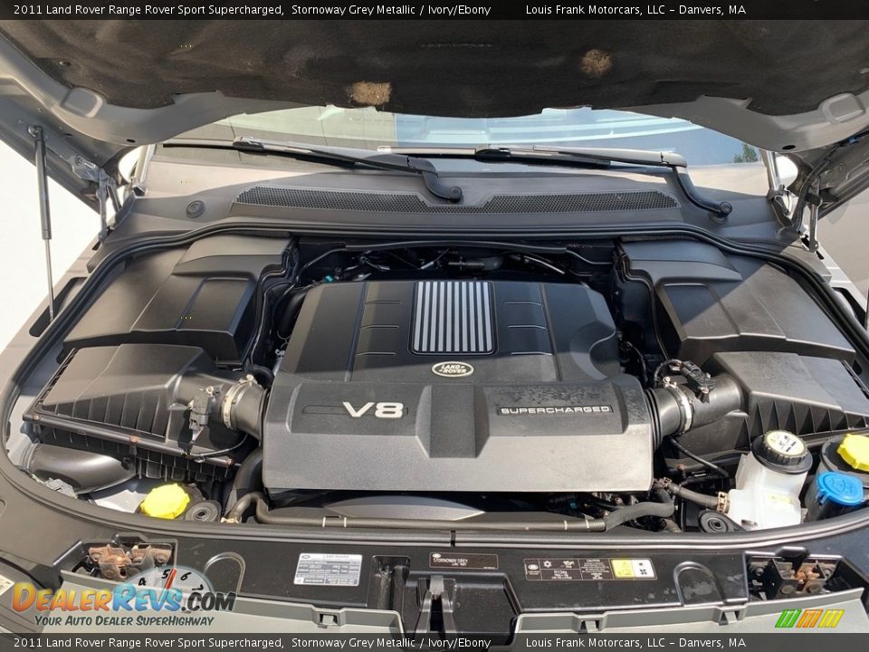 2011 Land Rover Range Rover Sport Supercharged Stornoway Grey Metallic / Ivory/Ebony Photo #35