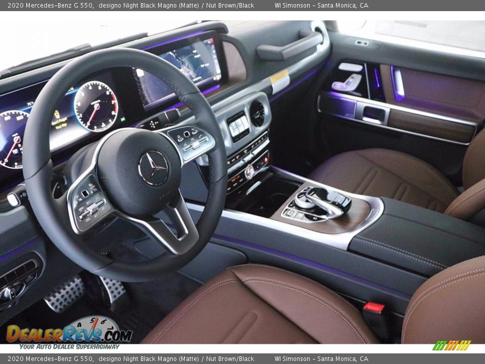 2020 Mercedes-Benz G 550 designo Night Black Magno (Matte) / Nut Brown/Black Photo #7