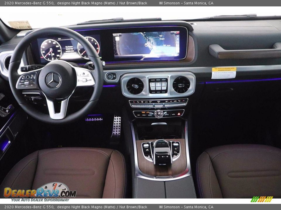 2020 Mercedes-Benz G 550 designo Night Black Magno (Matte) / Nut Brown/Black Photo #10