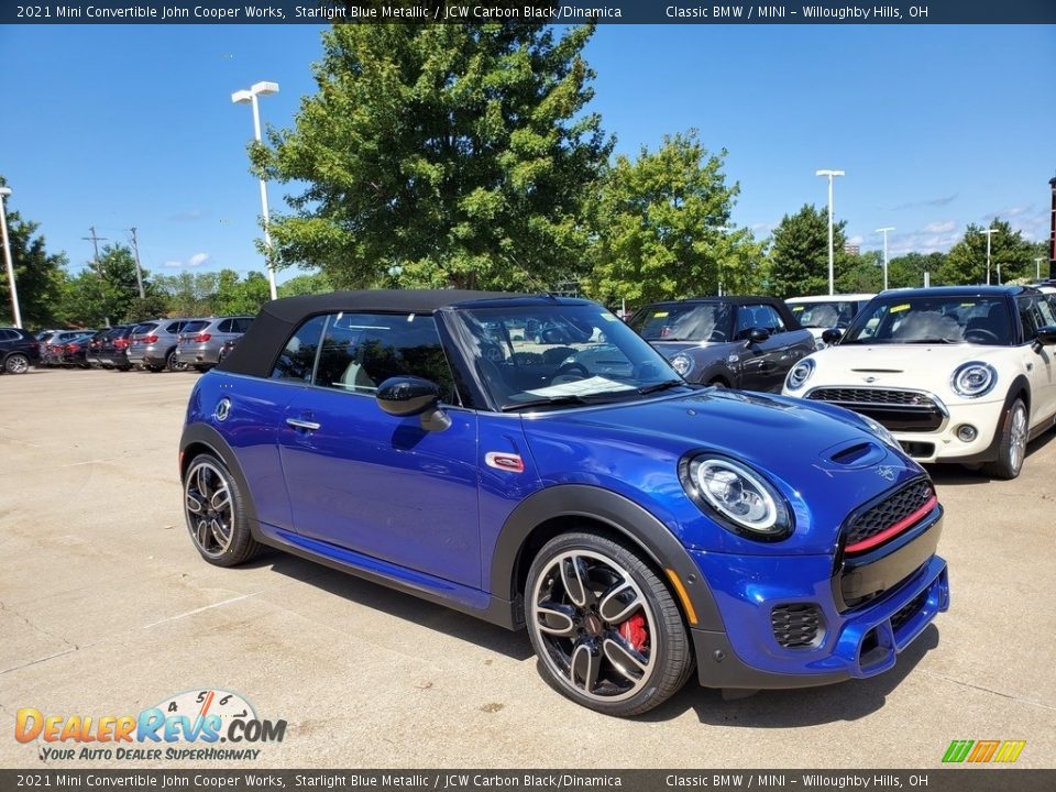 Front 3/4 View of 2021 Mini Convertible John Cooper Works Photo #2
