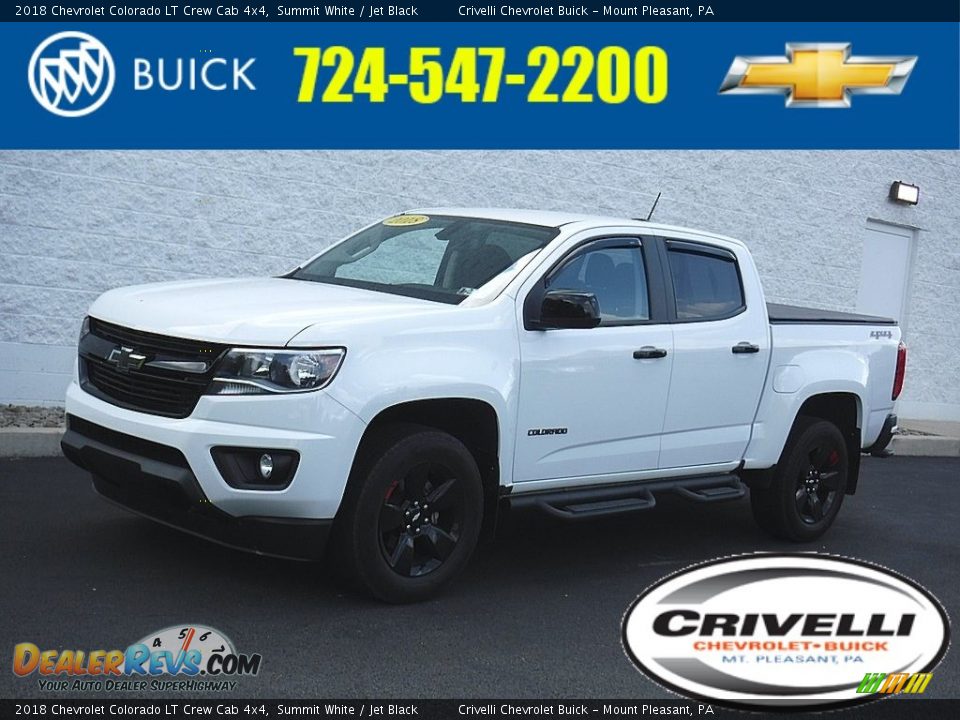 2018 Chevrolet Colorado LT Crew Cab 4x4 Summit White / Jet Black Photo #1