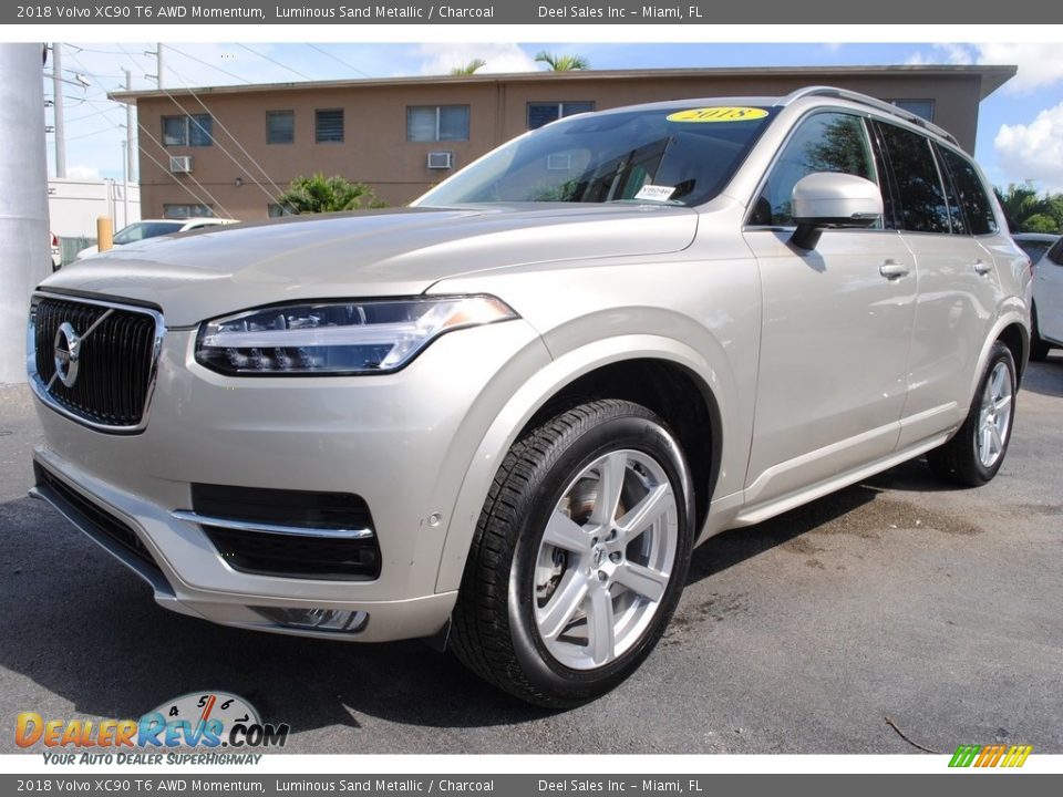 2018 Volvo XC90 T6 AWD Momentum Luminous Sand Metallic / Charcoal Photo #5