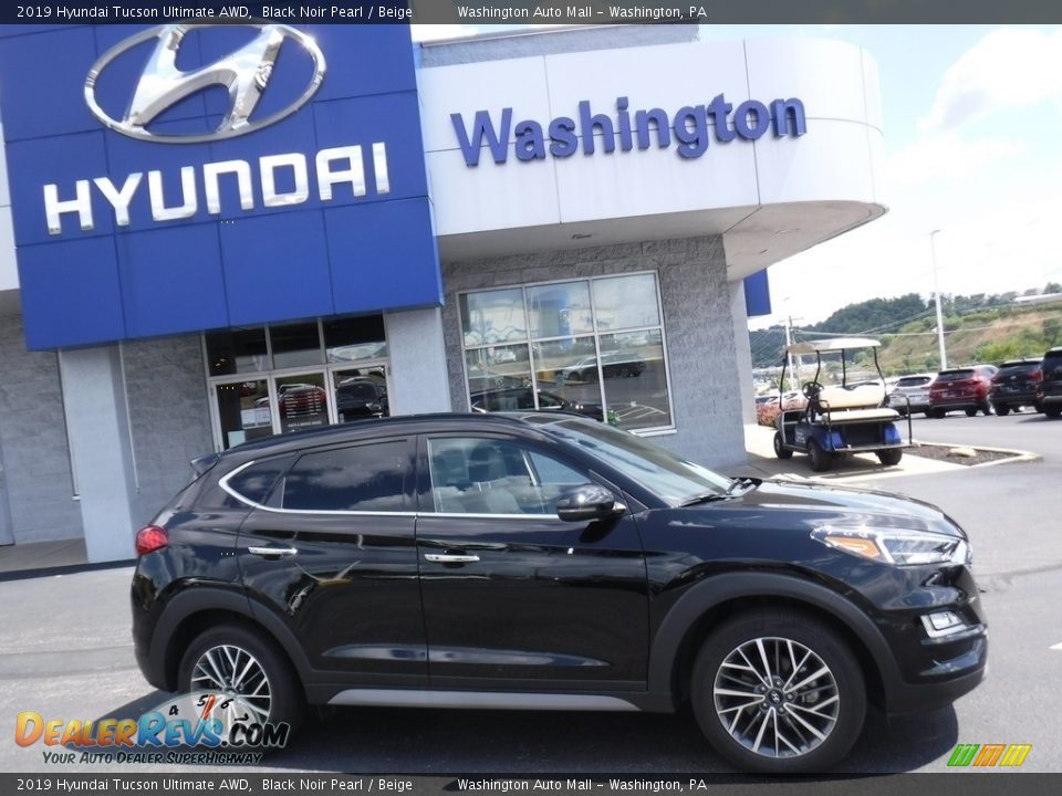 2019 Hyundai Tucson Ultimate AWD Black Noir Pearl / Beige Photo #2
