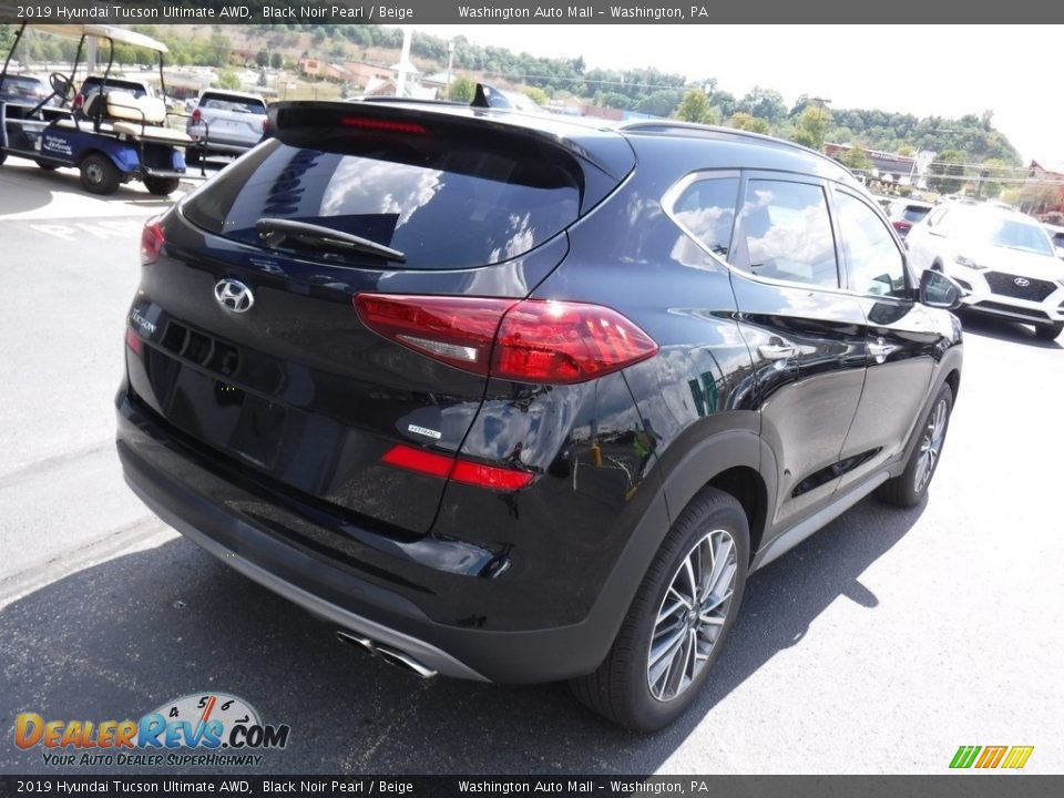 2019 Hyundai Tucson Ultimate AWD Black Noir Pearl / Beige Photo #10
