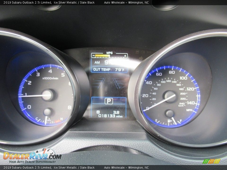 2019 Subaru Outback 2.5i Limited Ice Silver Metallic / Slate Black Photo #16