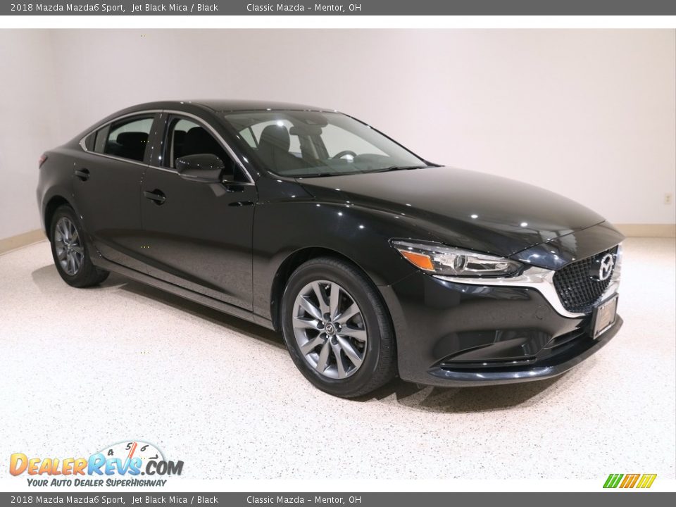 2018 Mazda Mazda6 Sport Jet Black Mica / Black Photo #1