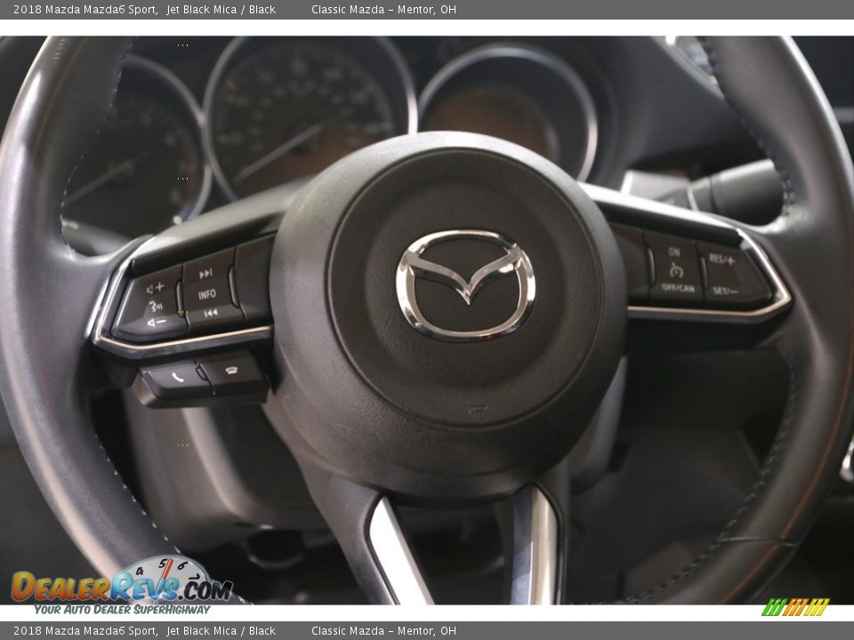 2018 Mazda Mazda6 Sport Jet Black Mica / Black Photo #7