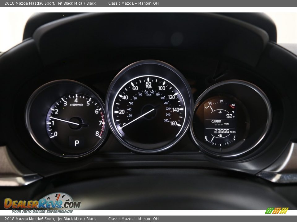 2018 Mazda Mazda6 Sport Jet Black Mica / Black Photo #8