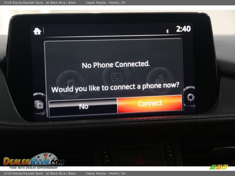 2018 Mazda Mazda6 Sport Jet Black Mica / Black Photo #11