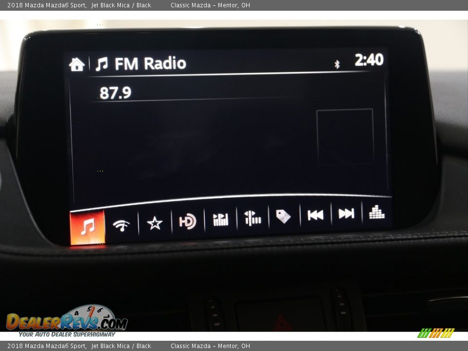 2018 Mazda Mazda6 Sport Jet Black Mica / Black Photo #12