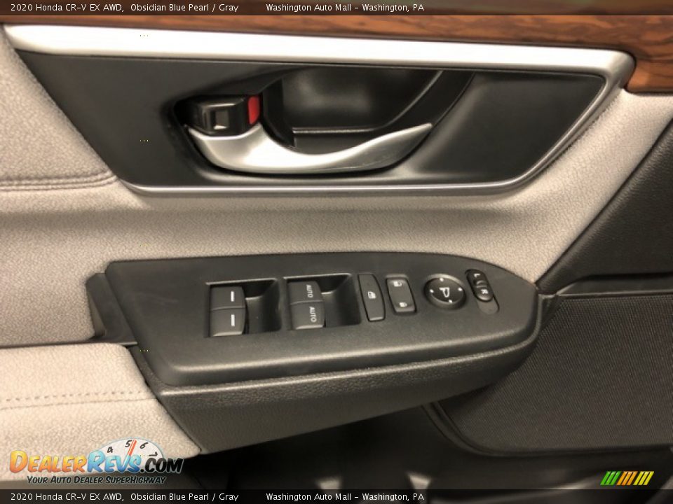 2020 Honda CR-V EX AWD Obsidian Blue Pearl / Gray Photo #8