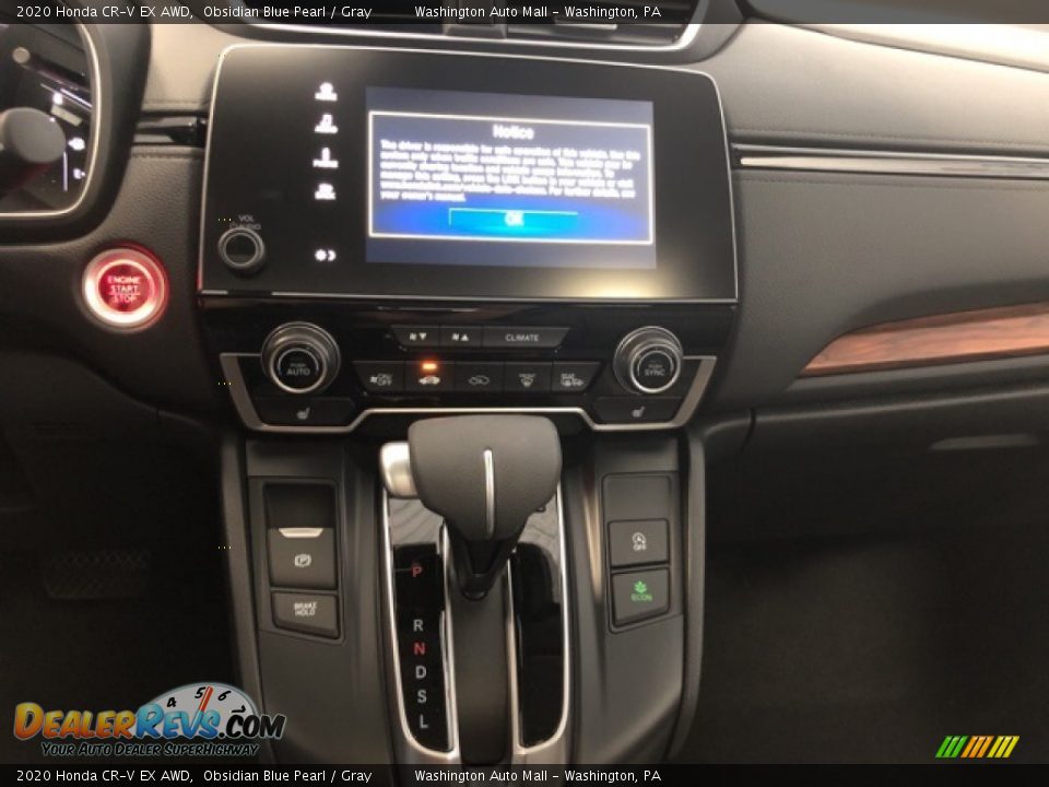 2020 Honda CR-V EX AWD Obsidian Blue Pearl / Gray Photo #10