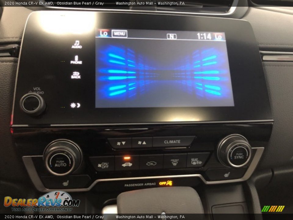 2020 Honda CR-V EX AWD Obsidian Blue Pearl / Gray Photo #12