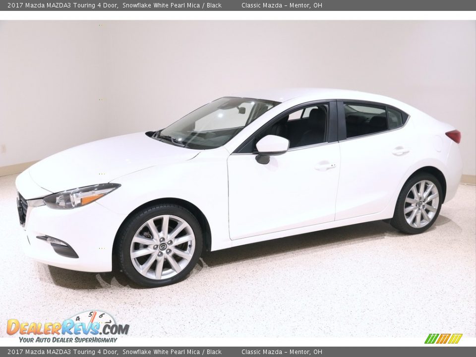 2017 Mazda MAZDA3 Touring 4 Door Snowflake White Pearl Mica / Black Photo #3