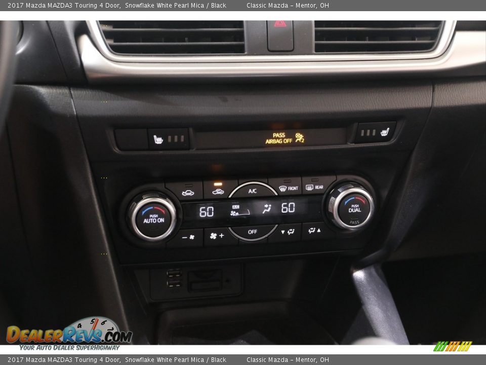 2017 Mazda MAZDA3 Touring 4 Door Snowflake White Pearl Mica / Black Photo #13