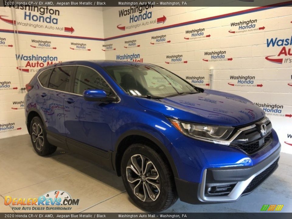 2020 Honda CR-V EX AWD Aegean Blue Metallic / Black Photo #1