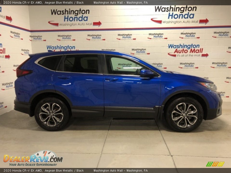 2020 Honda CR-V EX AWD Aegean Blue Metallic / Black Photo #3