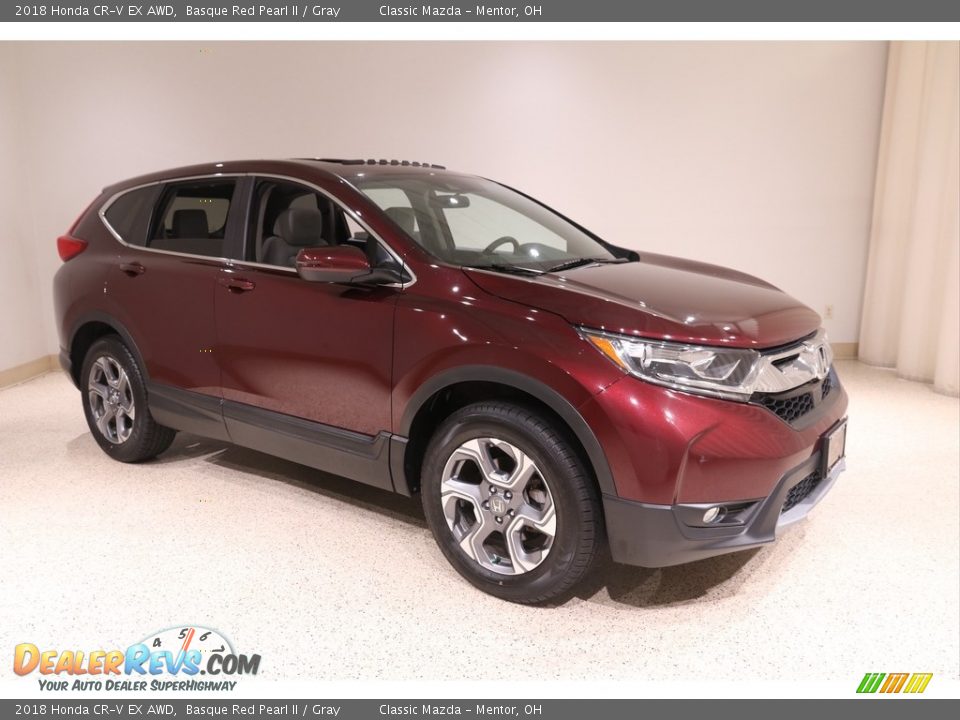 2018 Honda CR-V EX AWD Basque Red Pearl II / Gray Photo #1