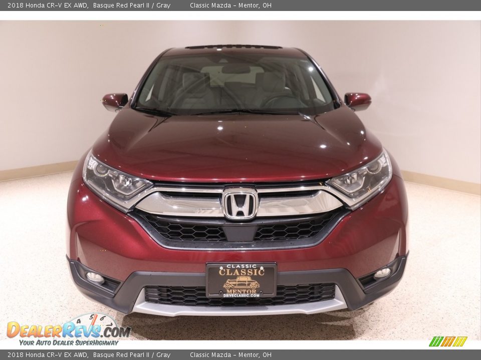 2018 Honda CR-V EX AWD Basque Red Pearl II / Gray Photo #2