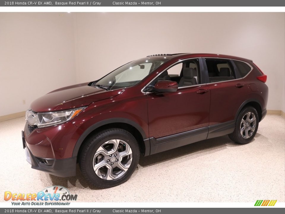 2018 Honda CR-V EX AWD Basque Red Pearl II / Gray Photo #3