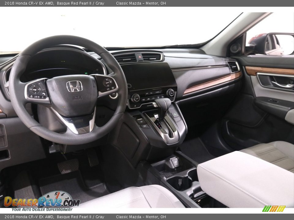 2018 Honda CR-V EX AWD Basque Red Pearl II / Gray Photo #8