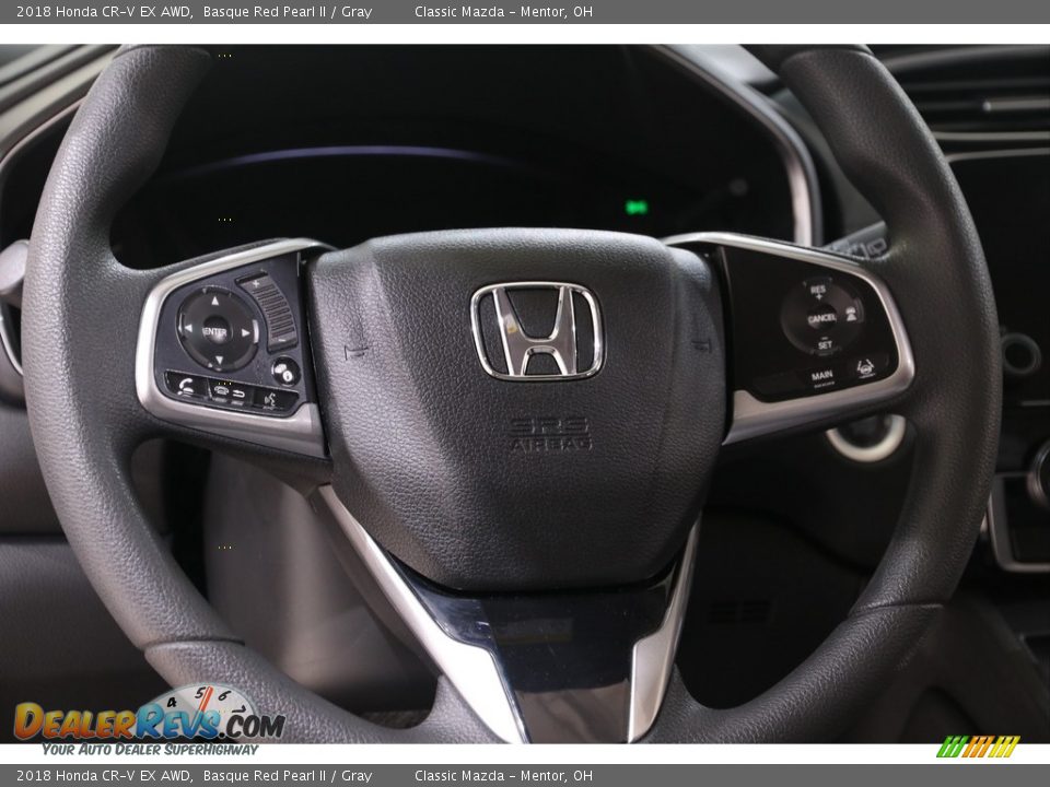 2018 Honda CR-V EX AWD Basque Red Pearl II / Gray Photo #9