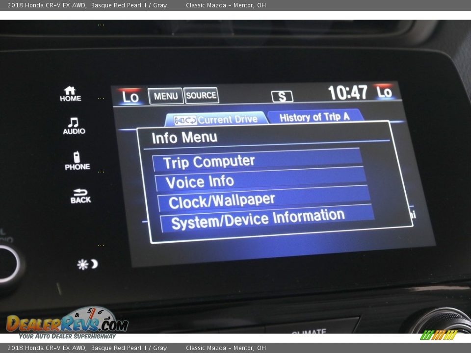 2018 Honda CR-V EX AWD Basque Red Pearl II / Gray Photo #15