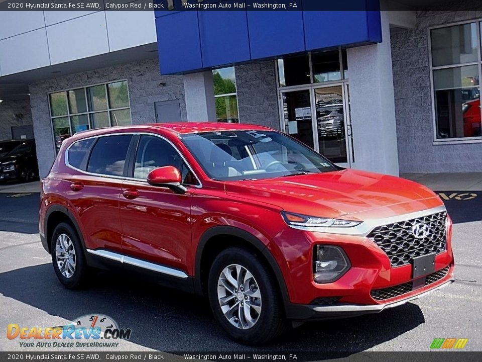 2020 Hyundai Santa Fe SE AWD Calypso Red / Black Photo #1