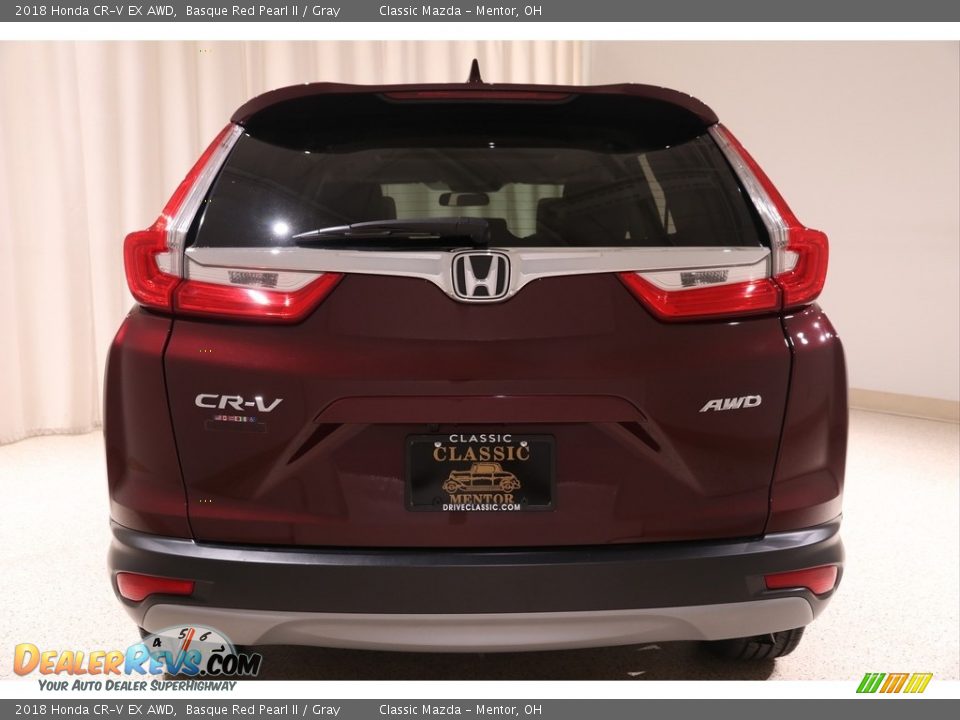 2018 Honda CR-V EX AWD Basque Red Pearl II / Gray Photo #27